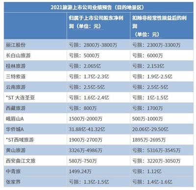 誰是2021旅游出行"預虧王"